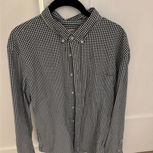 Men’s Navy XL J. Crew Gingham Button Down